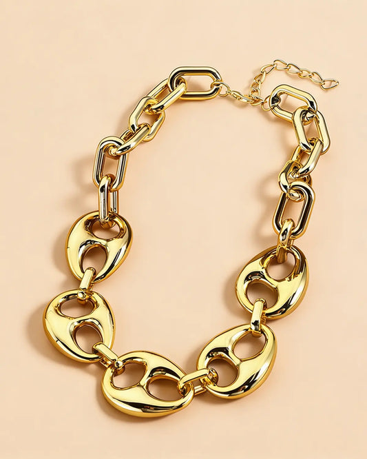 Gold Acrylic Chunky Chain Party Boutique SP330