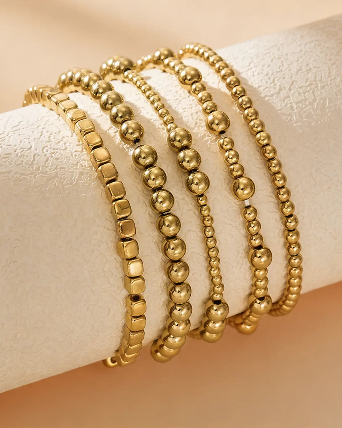 Gold Beaded Stacking Bracelet Daily Boutique SP324