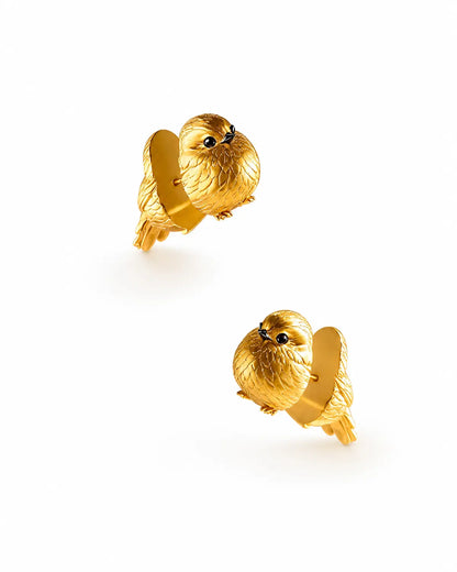 Gold Bird Earring Daily Fashion Jewelry Gift SP309