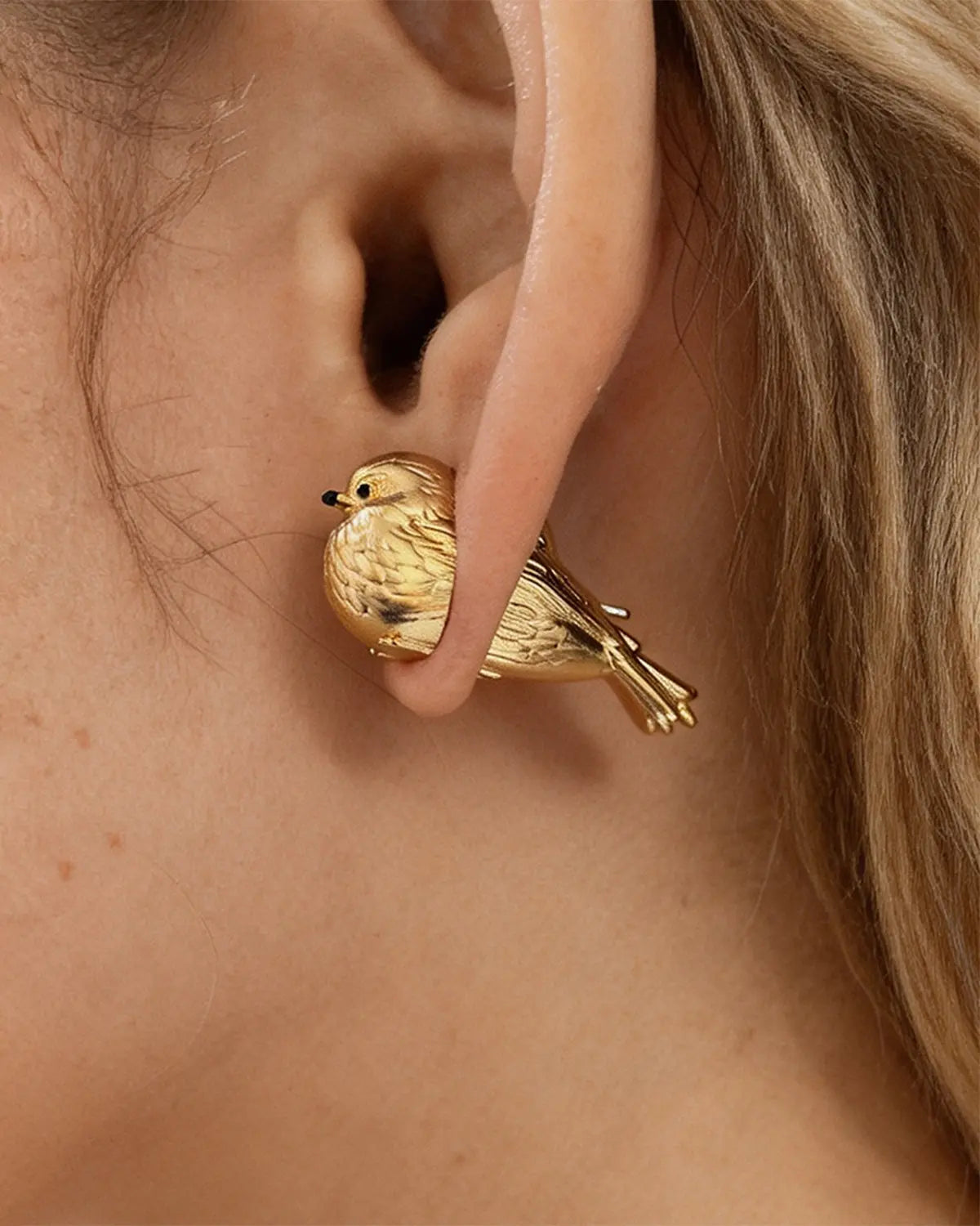 Gold Bird Earring Daily Fashion Jewelry Gift SP309