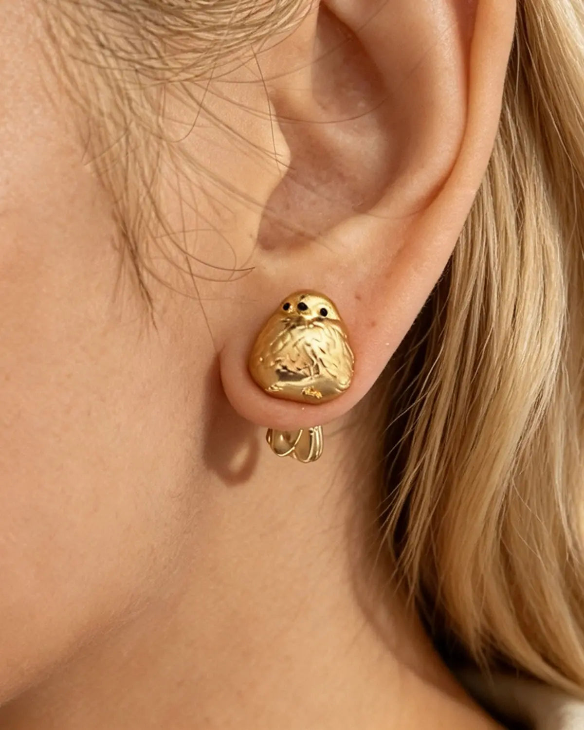 Gold Bird Earring Daily Fashion Jewelry Gift SP309