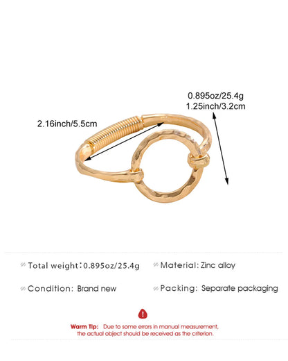 Gold Hammered Bangle Daily Boutique Jewelry Gift SP280