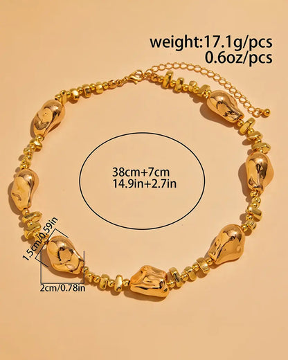 Gold Irregular Necklace Party Boutique SP333