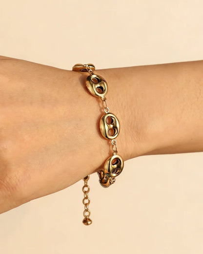 Gold Pig Nose Bracelet Party Boutique SP331