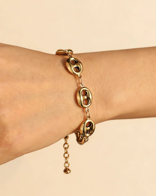 Gold Pig Nose Bracelet Party Boutique SP331