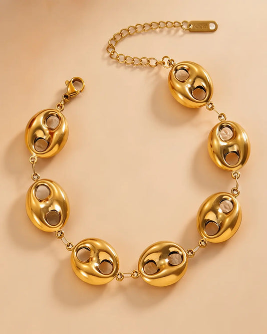 Gold Pig Nose Bracelet Party Boutique SP331