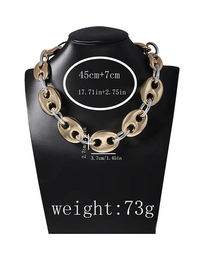 Gold Silver Resin Chunky Chain Party Boutique SP334