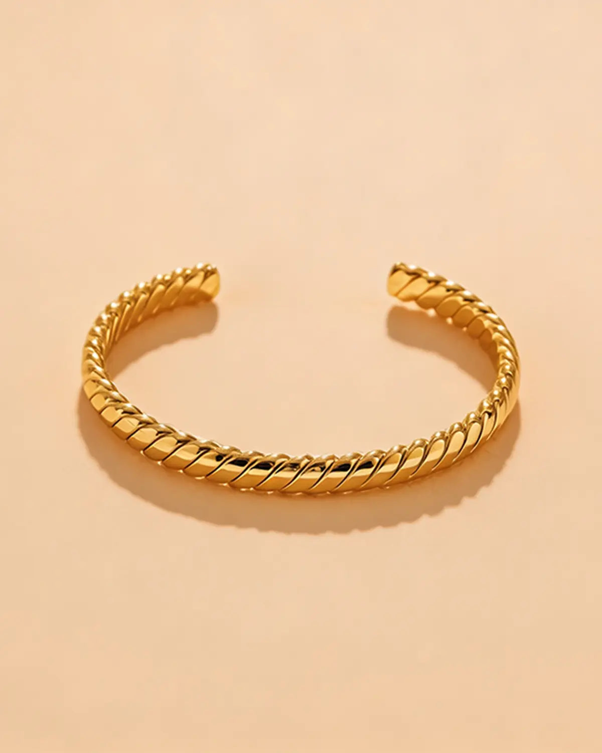 Gold Twisted Cuff Bangle Daily Boutique SP326