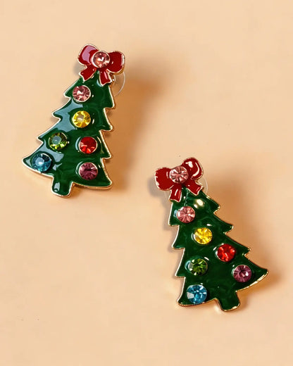 Green Christmas Earrings Party Boutique SP342-GN