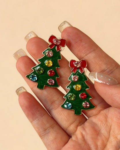 Green Christmas Earrings Party Boutique SP342-GN