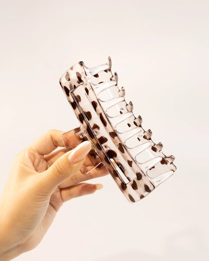 Brown Square Hair Claw Daily Chic Hairclip SP222