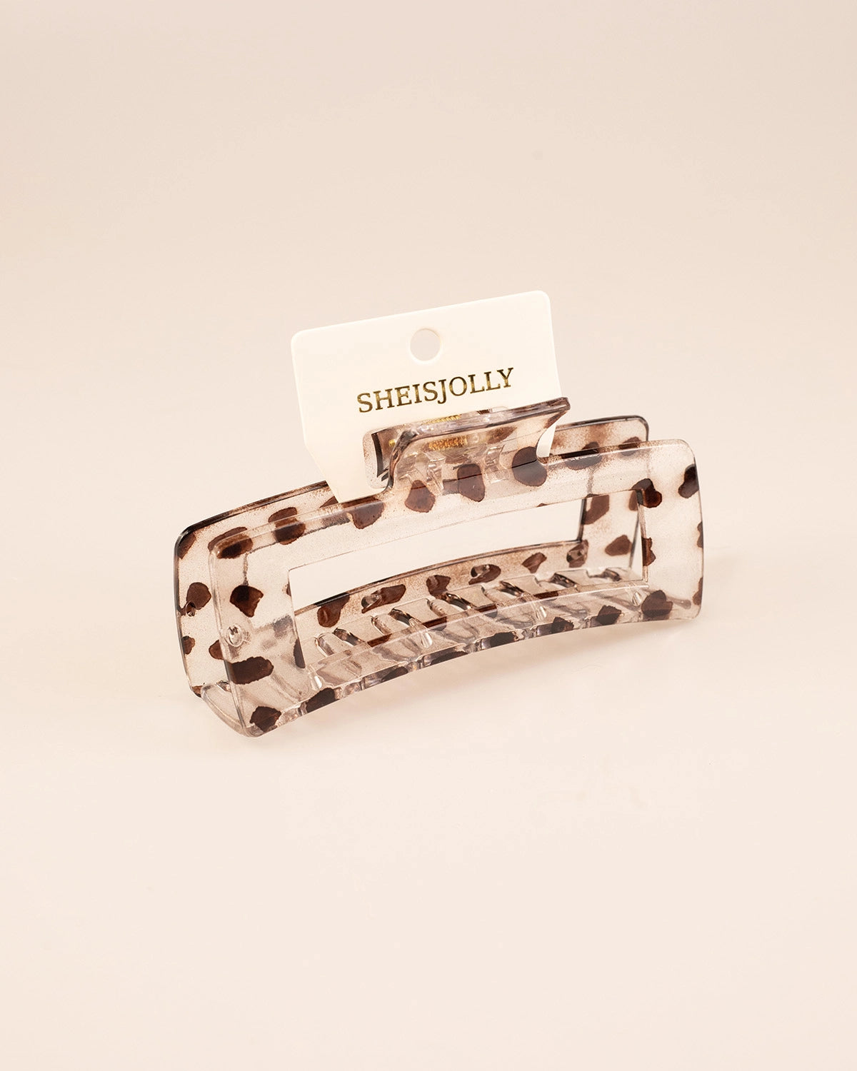 Brown Square Hair Claw Daily Chic Hairclip SP222