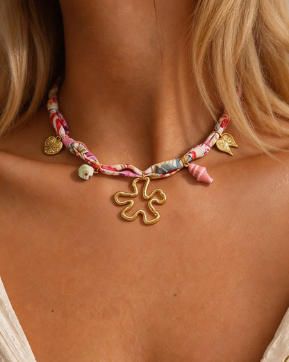 Multicolor Boho Charm Necklace Vacation Boutique Jewelry Gift SP303