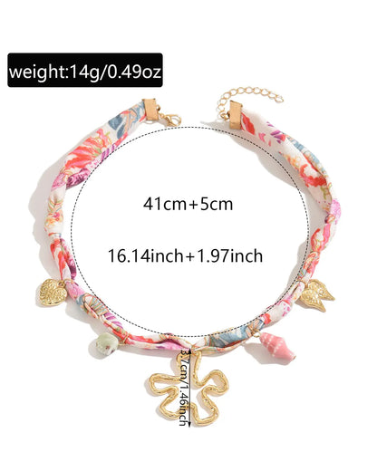 Multicolor Boho Charm Necklace Vacation Boutique Jewelry Gift SP303