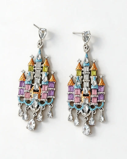 Multicolor Castle Drop Earrings Party Statement Jewelry Gift SP310