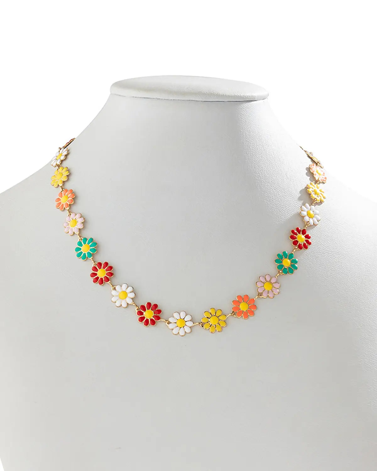 Multicolor Daisy Necklace Summer Vacation Boutique Jewelry Gift SP286