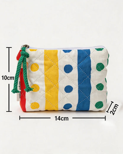 Multicolor Quilted Makeup Bag Daily Boutique Gift SP273