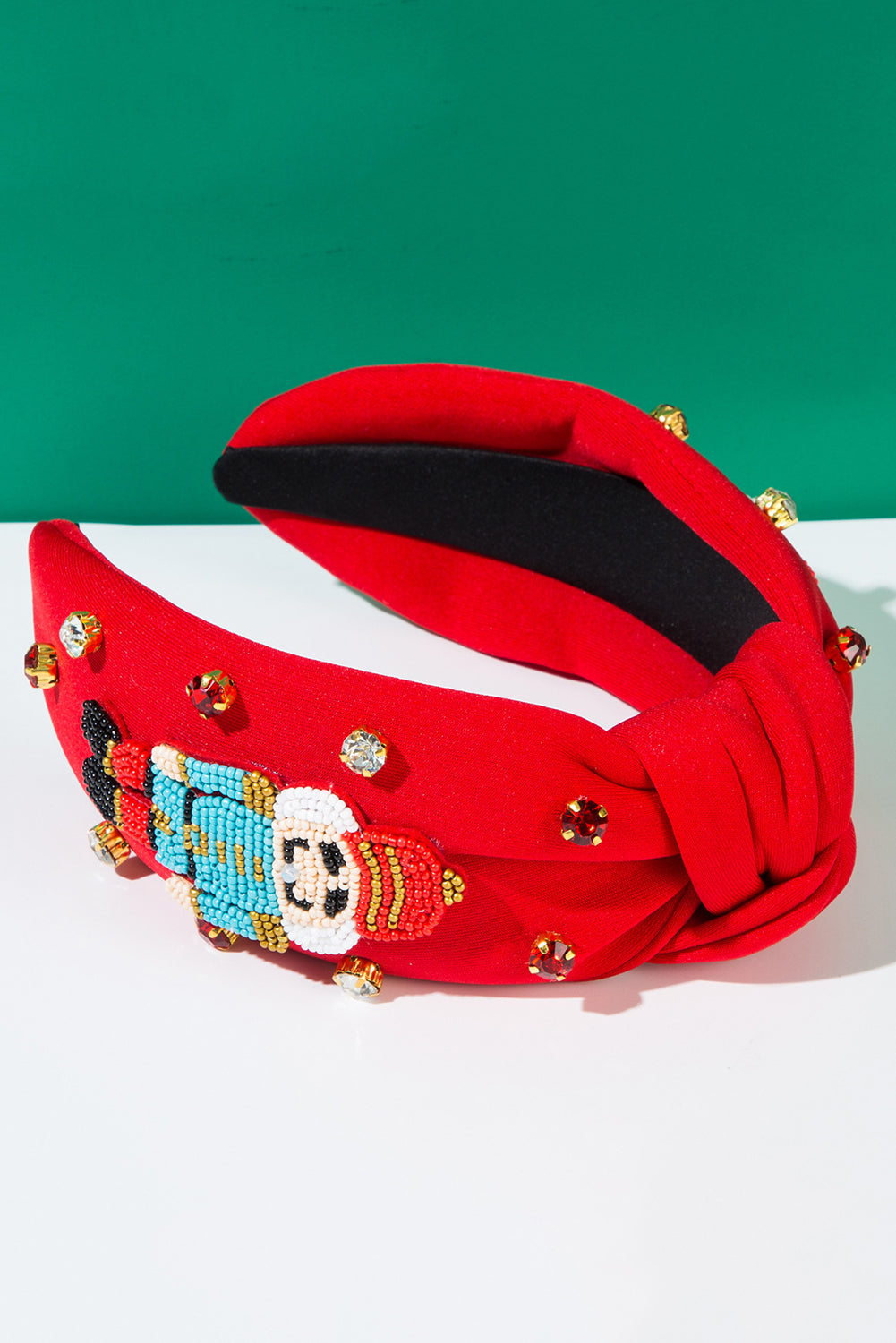 Wholesale Christmas nutcraker beaded Headband Festives Celebrations Hair Hoop Elastic Headbands For Adults And Kids SP010
