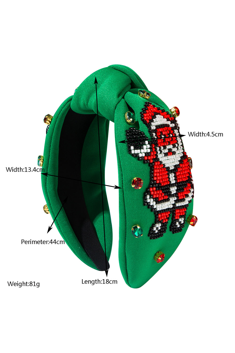 Wholesale Christmas Santa Headband beaded Festives Celebrations Hair Hoop Elastic Headbands For Adults And Kids SP009
