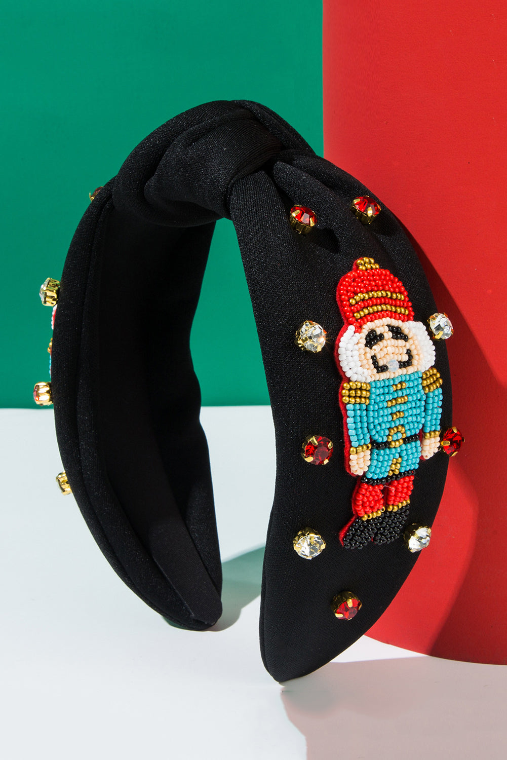 Wholesale Christmas nutcraker beaded Headband Festives Celebrations Hair Hoop Elastic Headbands For Adults And Kids SP010