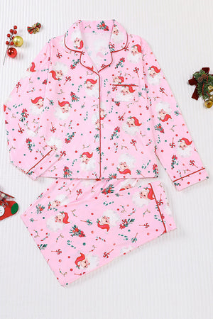 Wholesale Christmas Pajamas Womens Pajamas Set 2 Piece Soft Button-Down PJs Set Sleepwear Loungewear WL004