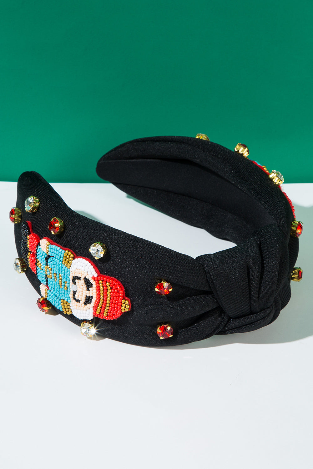 Wholesale Christmas nutcraker beaded Headband Festives Celebrations Hair Hoop Elastic Headbands For Adults And Kids SP010