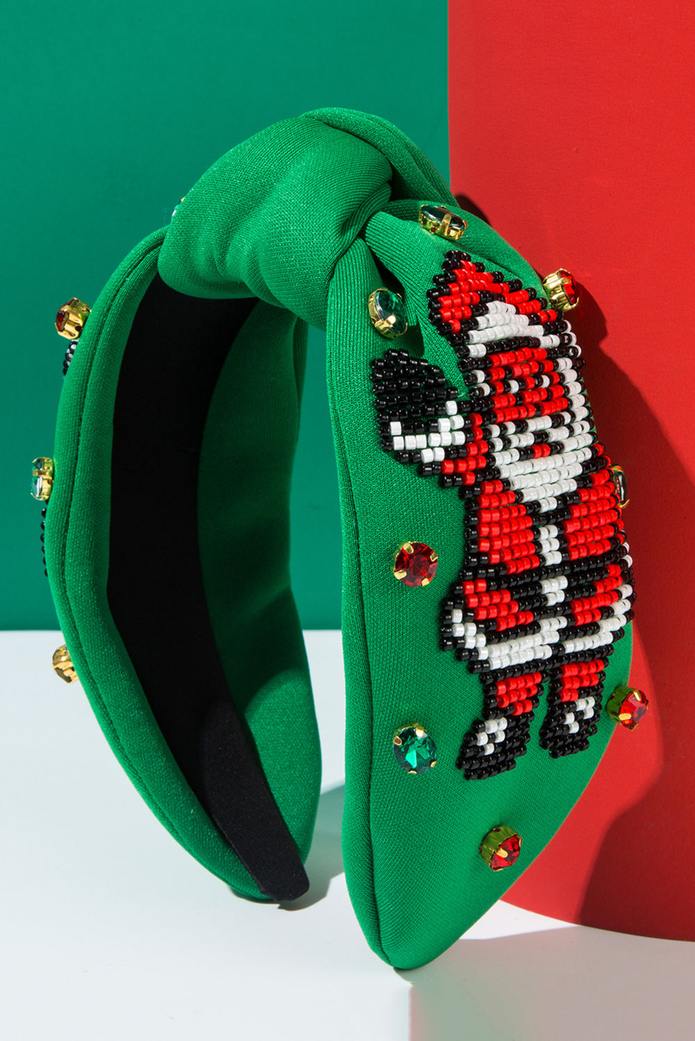 Wholesale Christmas Santa Headband beaded Festives Celebrations Hair Hoop Elastic Headbands For Adults And Kids SP009