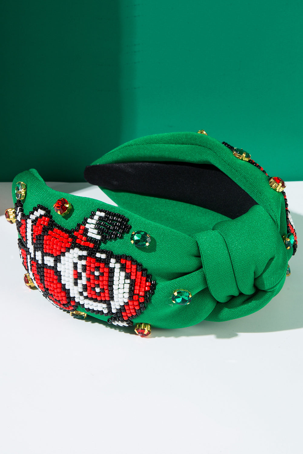 Wholesale Christmas Santa Headband beaded Festives Celebrations Hair Hoop Elastic Headbands For Adults And Kids SP009