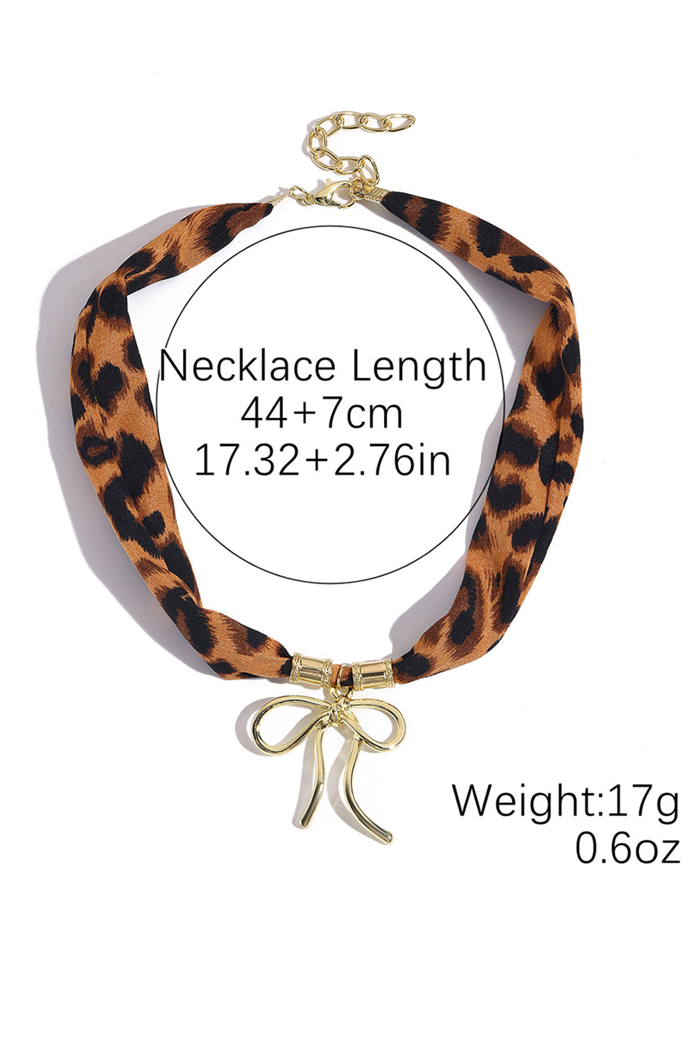 Wholesale green stone leopard pink bow silk scarf necklace SP008