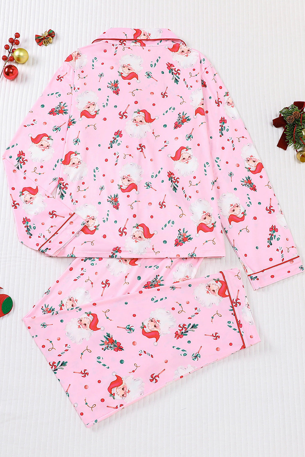 Wholesale Christmas Pajamas Womens Pajamas Set 2 Piece Soft Button-Down PJs Set Sleepwear Loungewear WL004