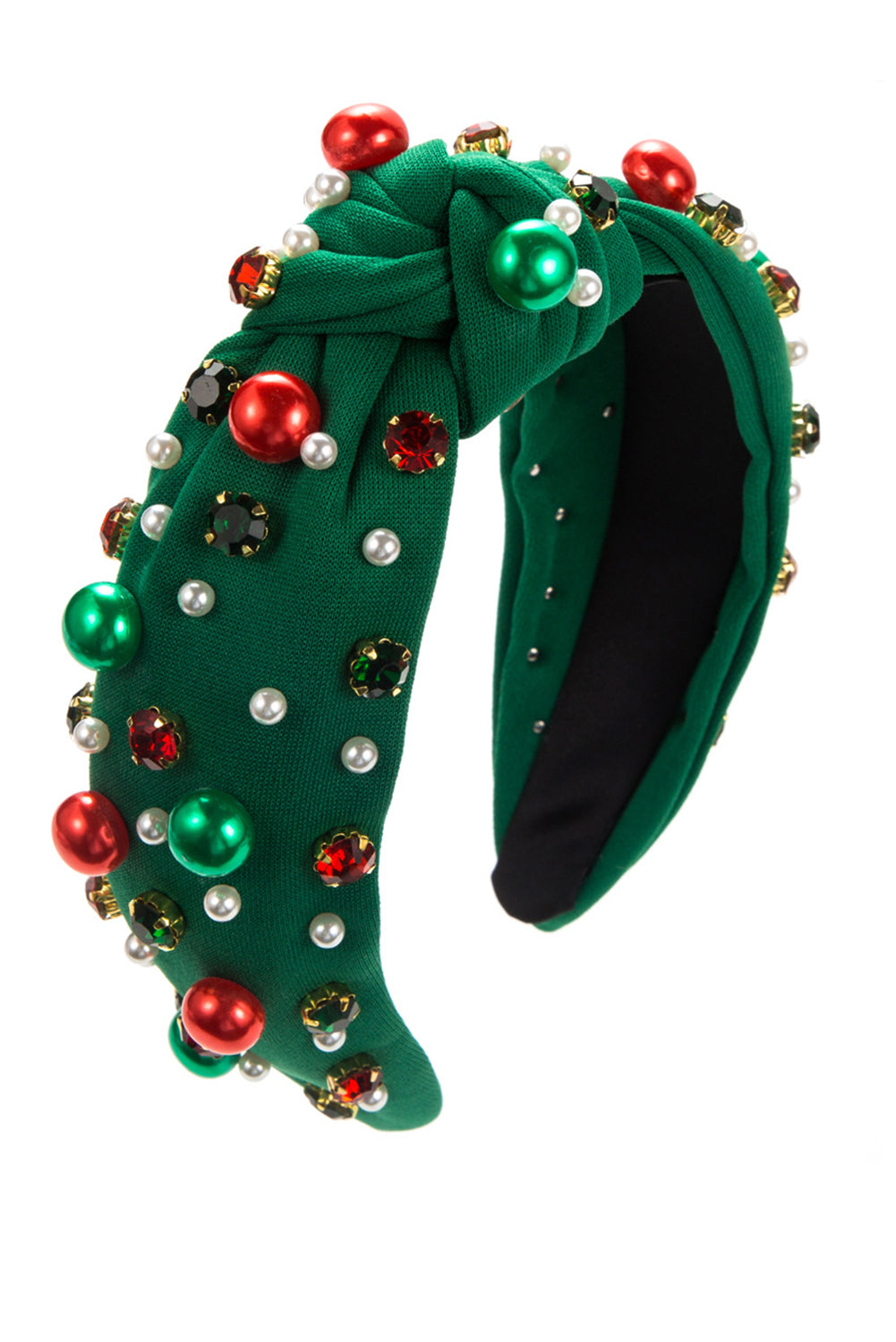 Wholesale Christmas Rhinestone&Pearl Headband Festives Celebrations Hair Hoop Elastic Headbands For Adults And Kids SP011