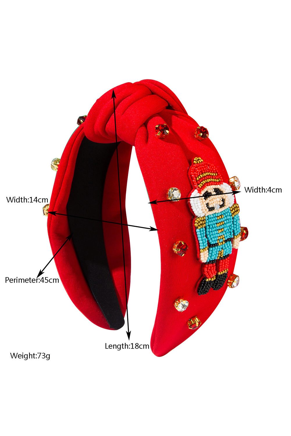 Wholesale Christmas nutcraker beaded Headband Festives Celebrations Hair Hoop Elastic Headbands For Adults And Kids SP010