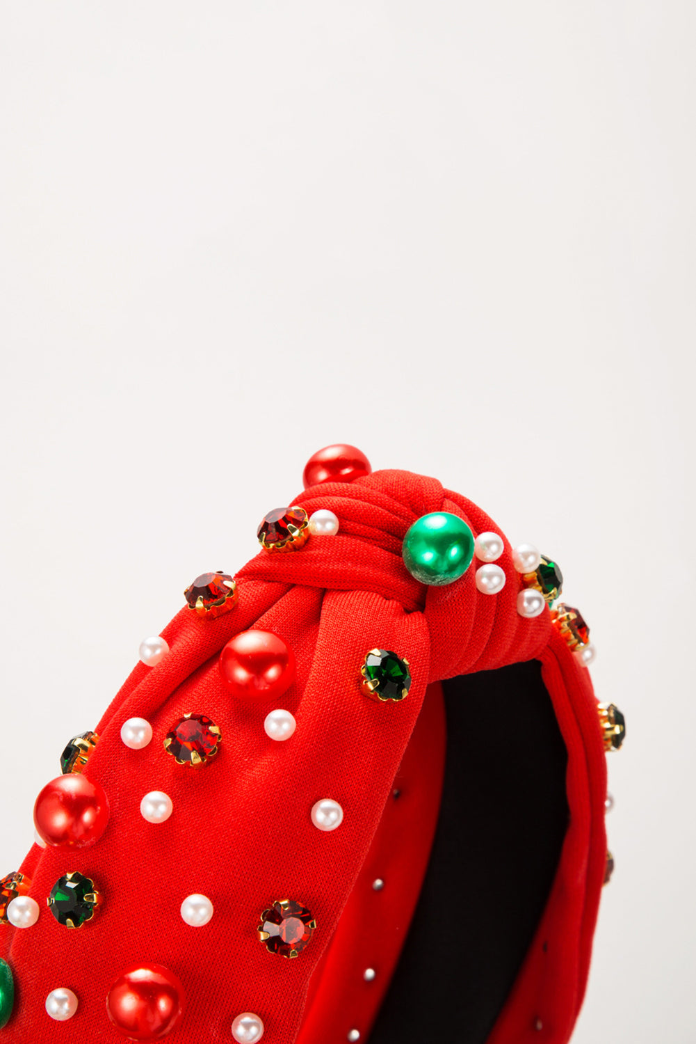 Wholesale Christmas Rhinestone&Pearl Headband Festives Celebrations Hair Hoop Elastic Headbands For Adults And Kids SP011