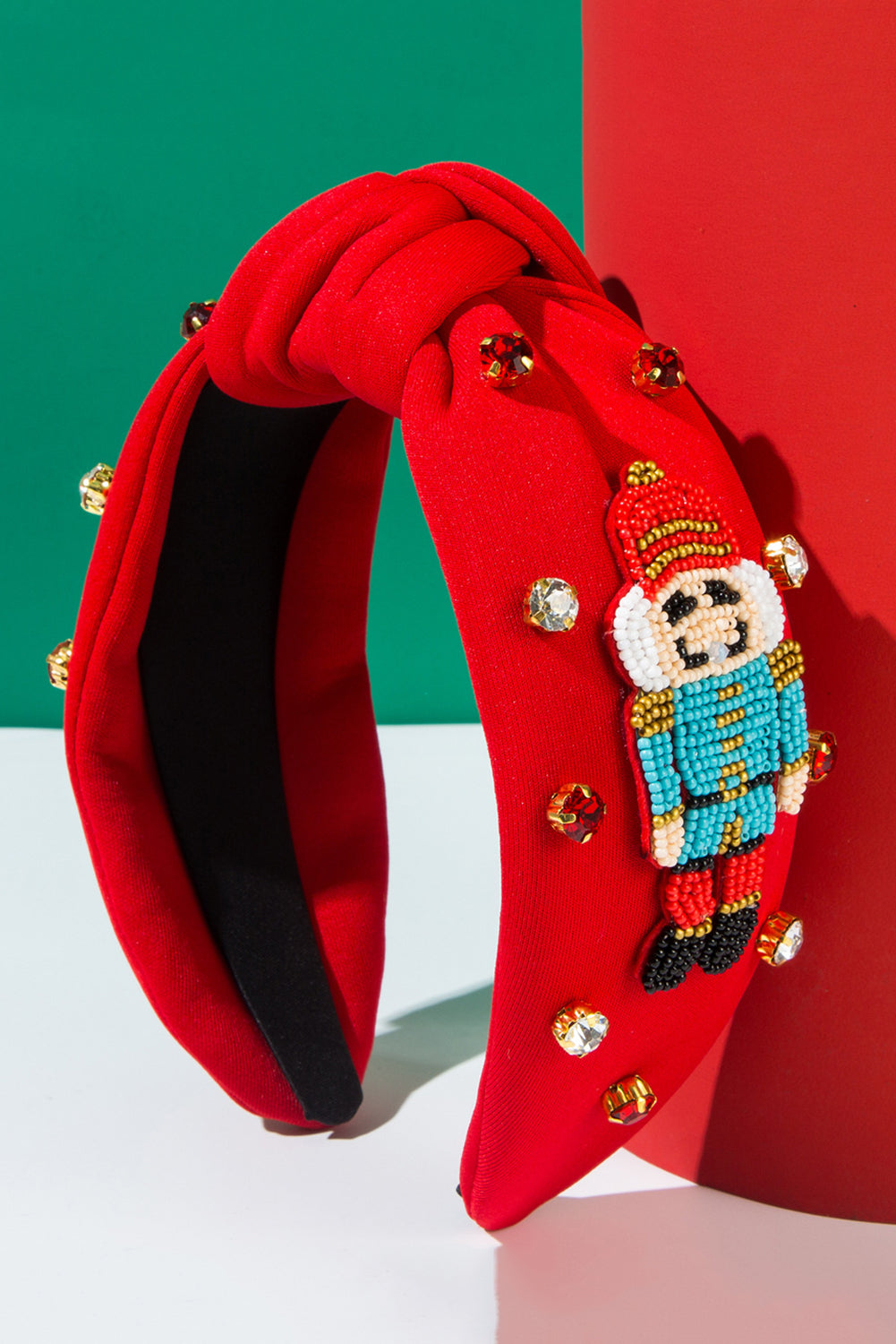 Wholesale Christmas nutcraker beaded Headband Festives Celebrations Hair Hoop Elastic Headbands For Adults And Kids SP010