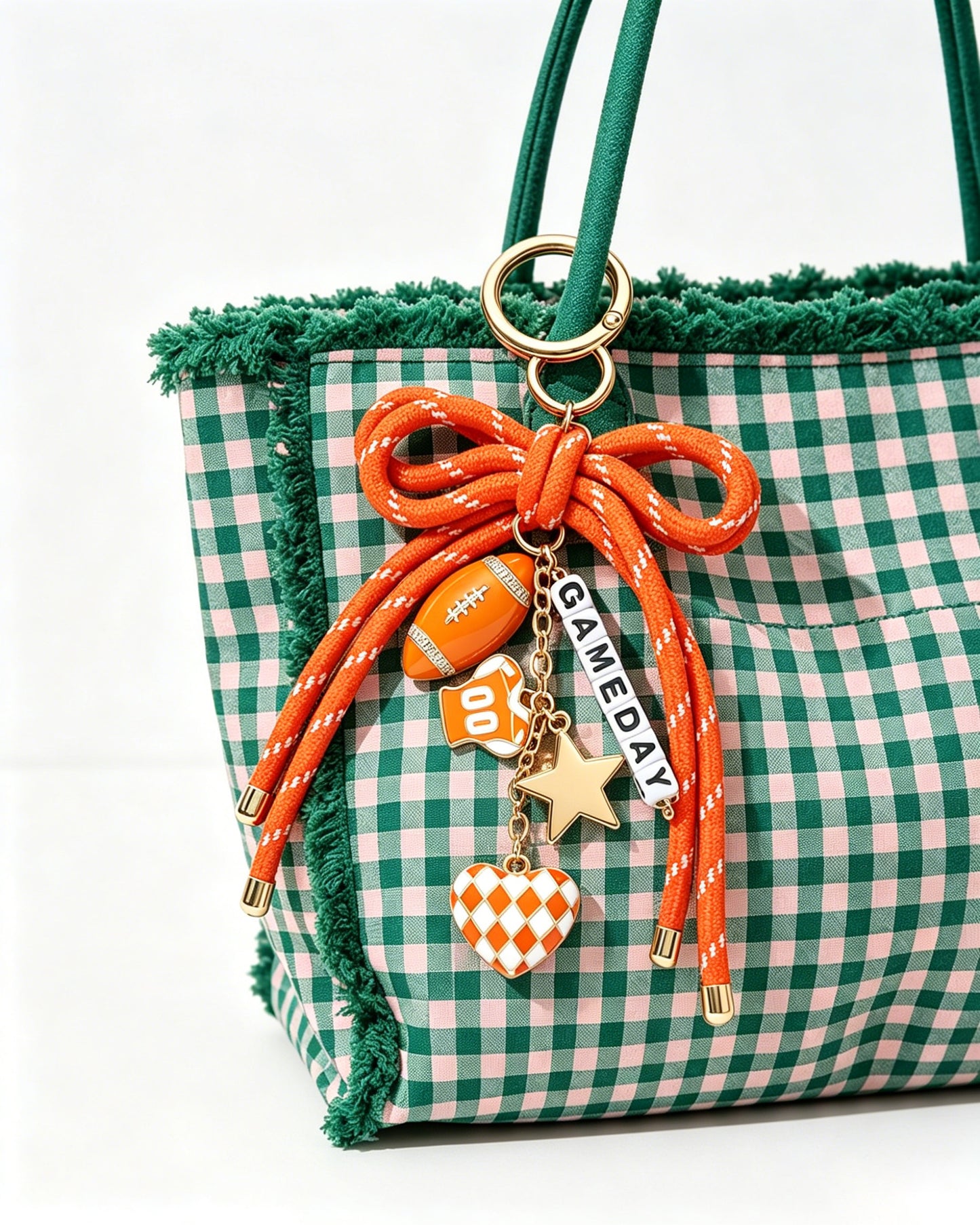 Orange Gameday Purse Charm SP032