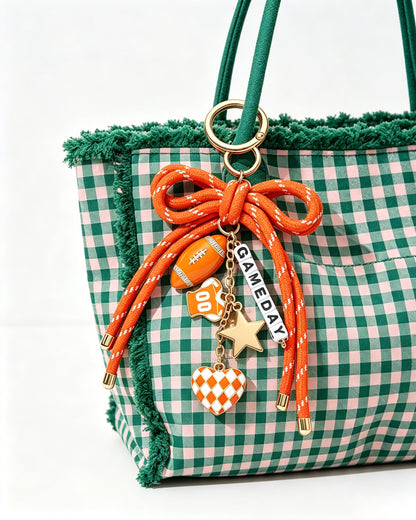 Orange Gameday Purse Charm SP032