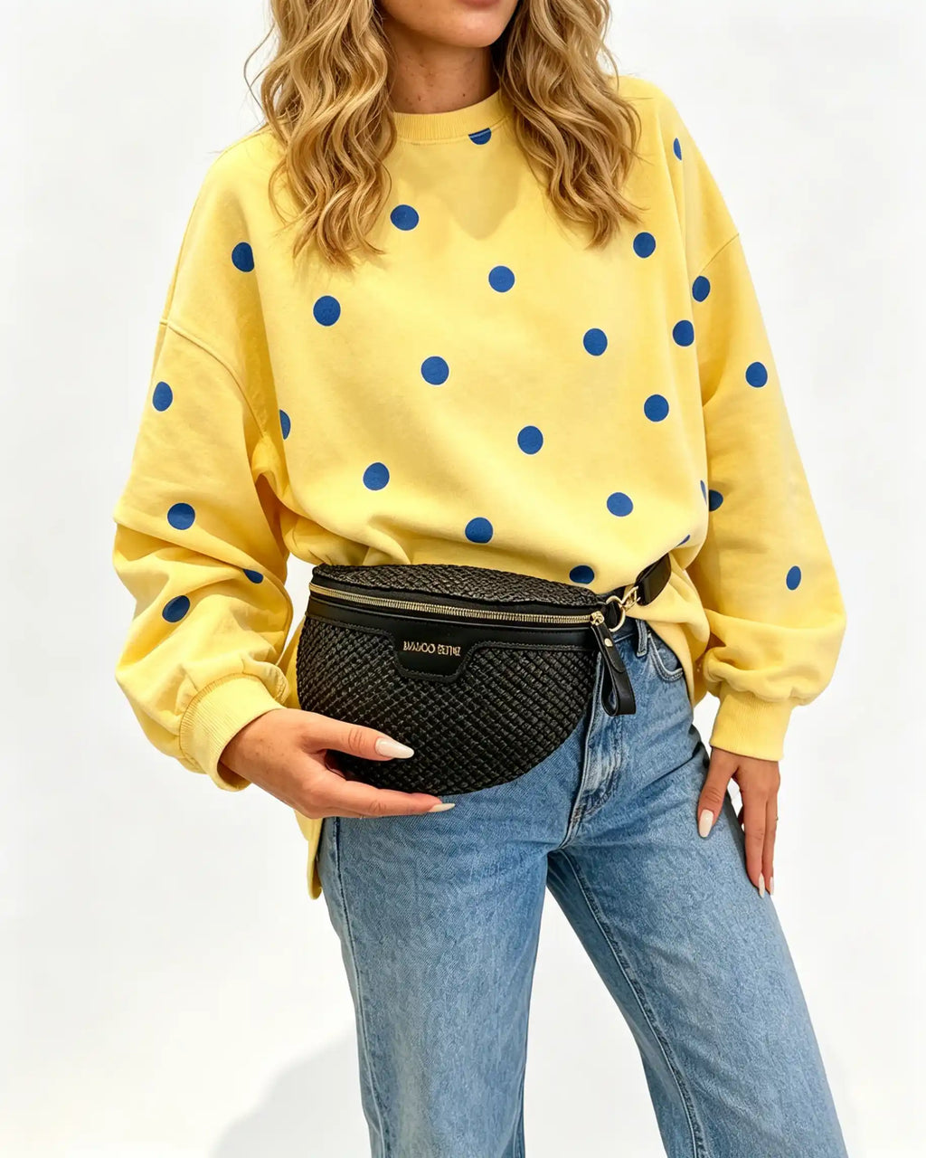 Wholesale Black Woven Casual Fanny Pack SP120