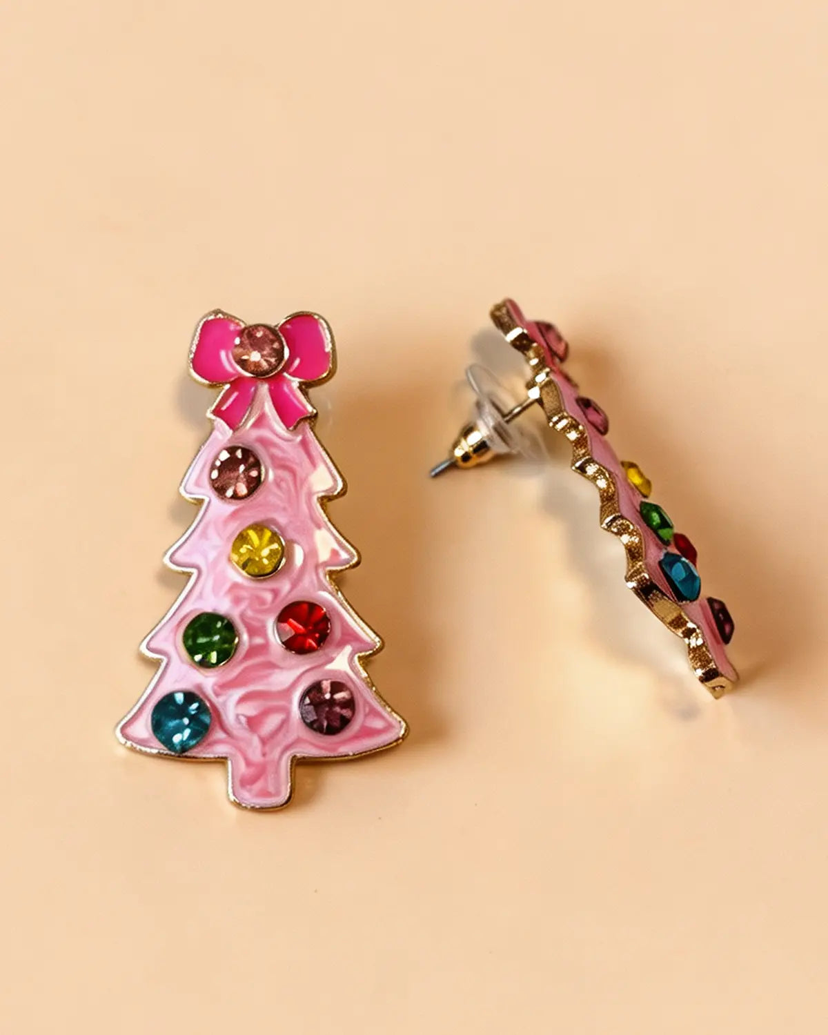 Pink Christmas Earrings Party Boutique SP342-PK