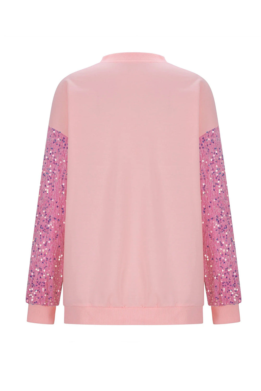 Wholesale Pink Christmas Tree Sequin long sleeve blouse  WL013