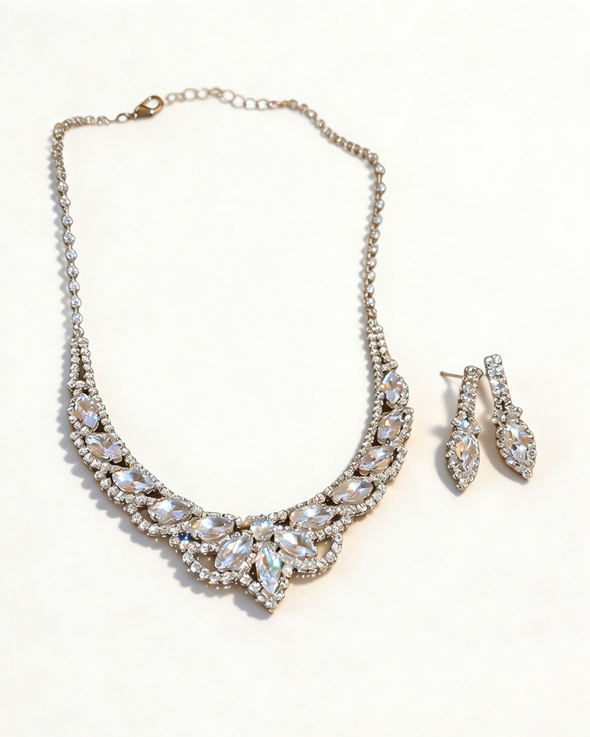 Silver Zircon Jewelry Set Wedding Party Boutique Gift SP302