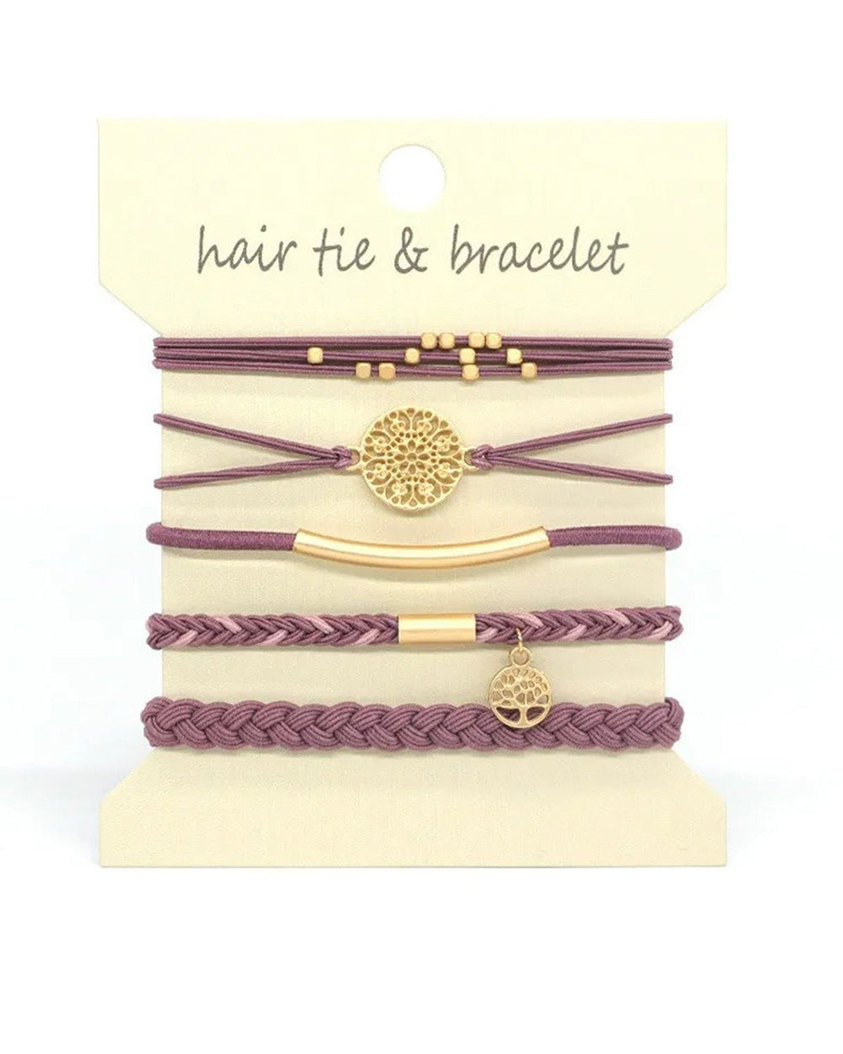 Wholesale 5PCS Hair Ties Bracelet for Women 5 Styles Soft Braided Boho Hair Bands Elastic No Damage Hair Ties for Girls thick Thin Long Curly Hair Accessories SP004