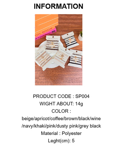 Wholesale 5PCS Hair Ties Bracelet for Women 5 Styles Soft Braided Boho Hair Bands Elastic No Damage Hair Ties for Girls thick Thin Long Curly Hair Accessories SP004