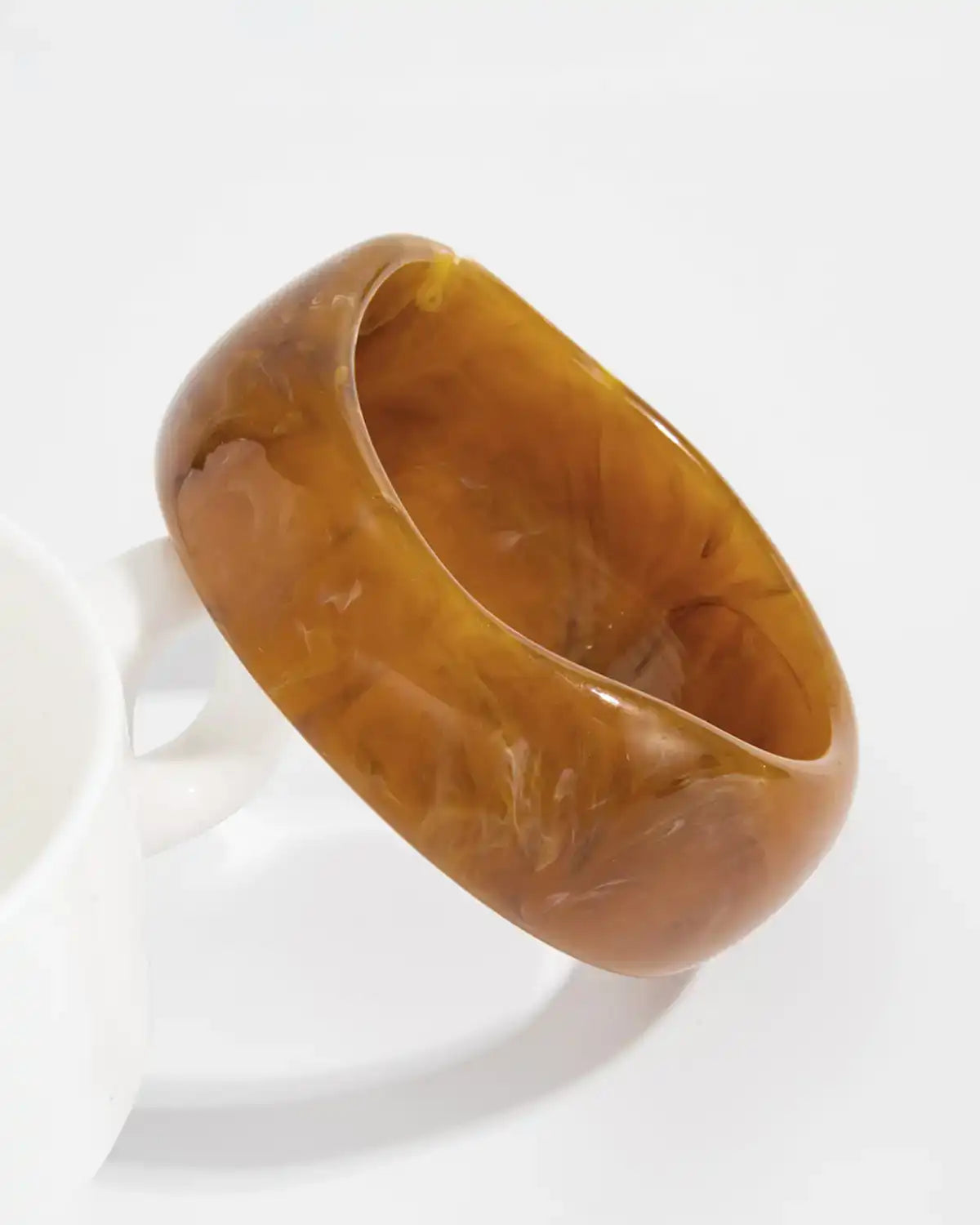 Wholesale Amber 3Pcs Resin Bangle Set Vacation Boho Jewelry SP090