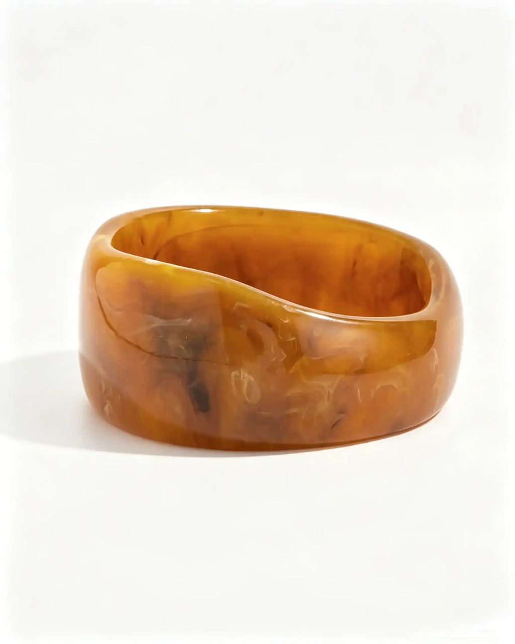 Wholesale Amber 3Pcs Resin Bangle Set Vacation Boho Jewelry SP090