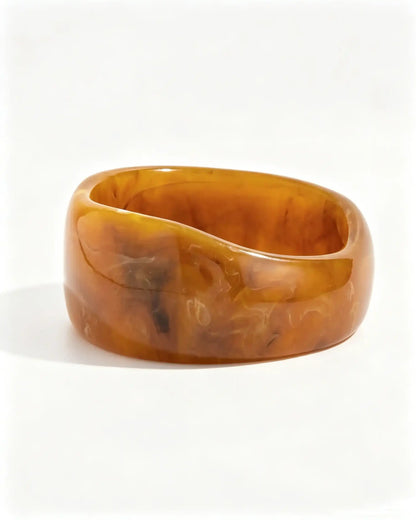 Wholesale Amber 3Pcs Resin Bangle Set Vacation Boho Jewelry SP090