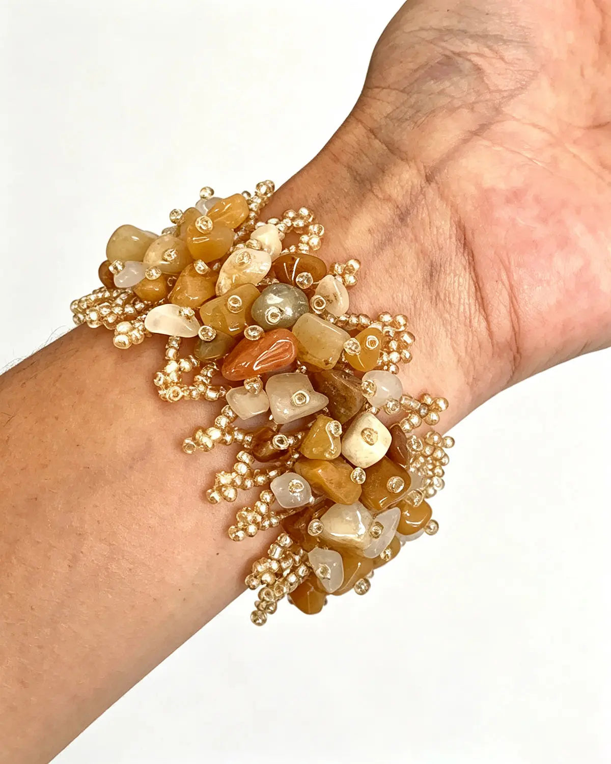 Amber Natural Stone Festival Retro Bracelet SP254