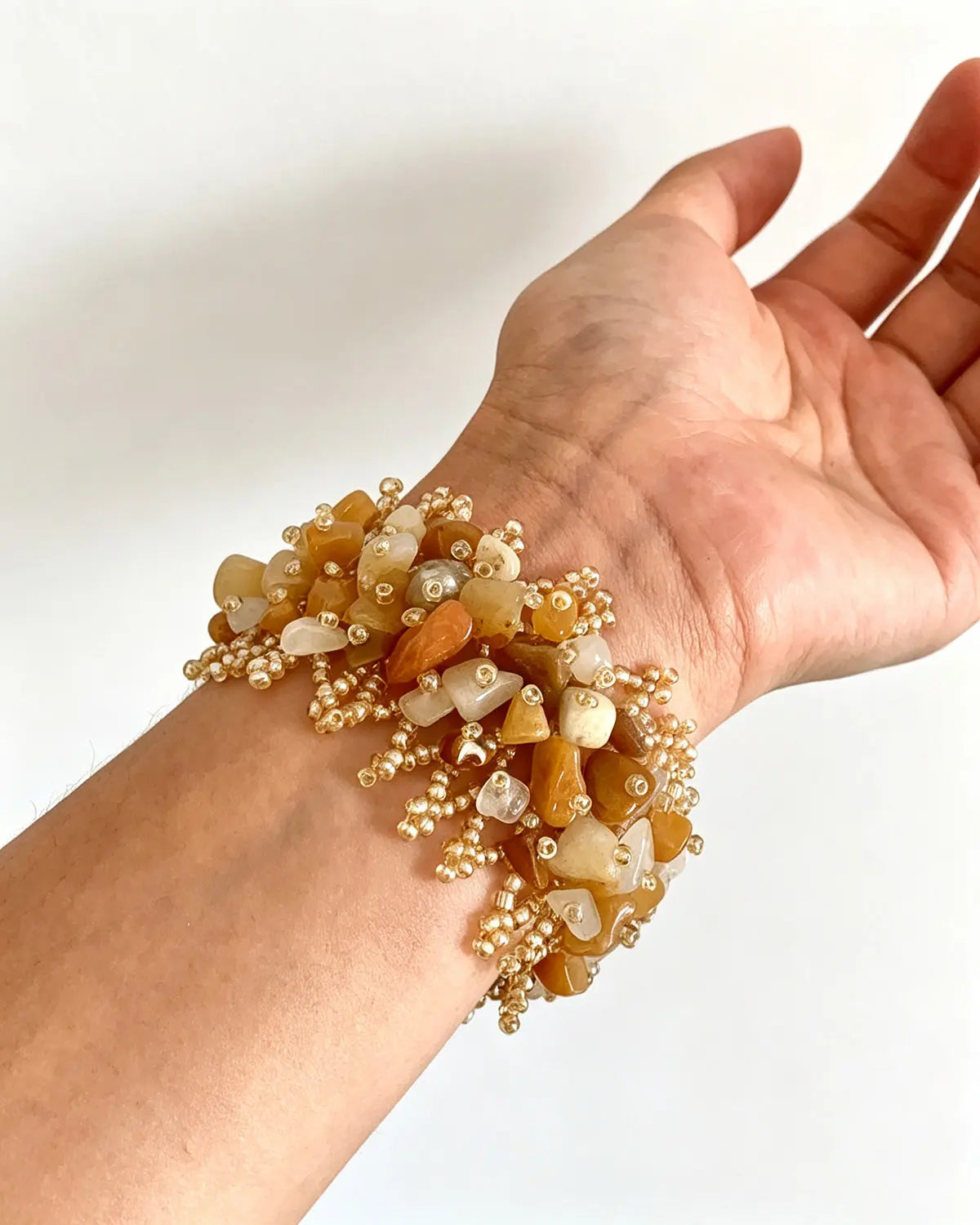 Amber Natural Stone Festival Retro Bracelet SP254