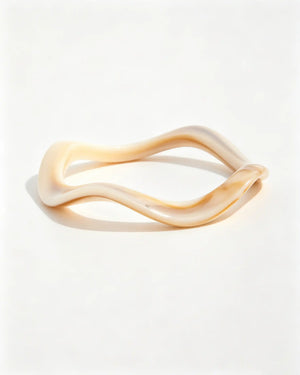 Wholesale Apricot Irregular Resin Bangle SP113