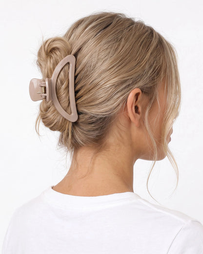 Khaki Hollow Hair Claw Daily Basic Accessory SP226