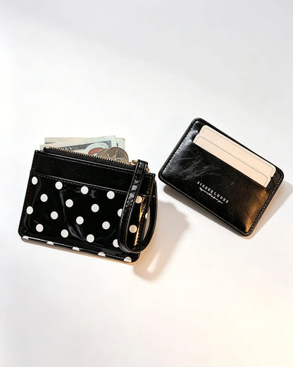 Black Fold Card Holder Daily Minimalist Wallet SP233
